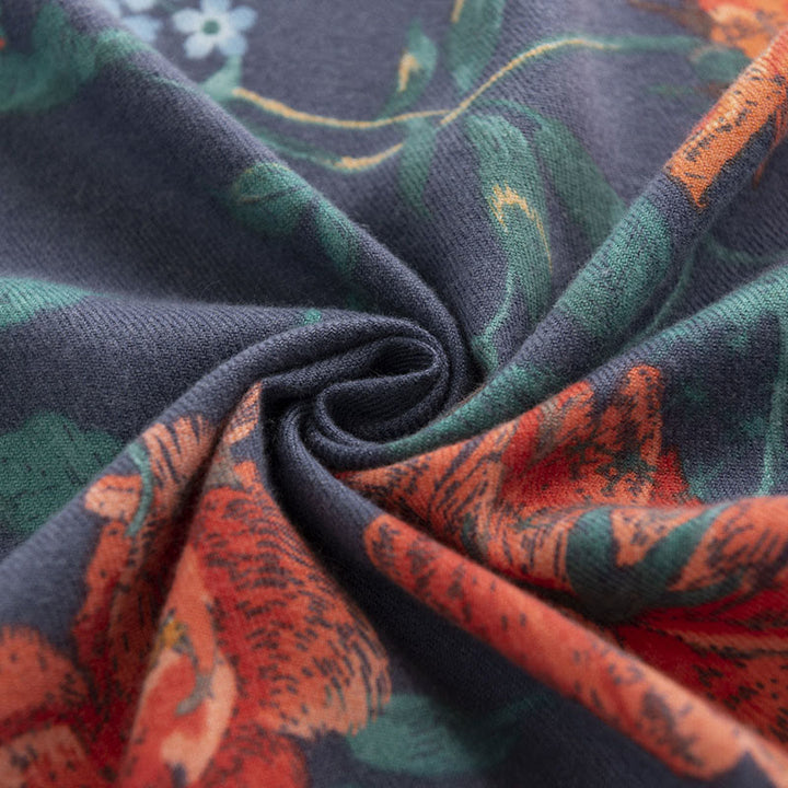 Buddha Stonesチベットマルチフローラローズプリント柄デザインショール秋冬心地良い暖かいスカーフラップ - image 4