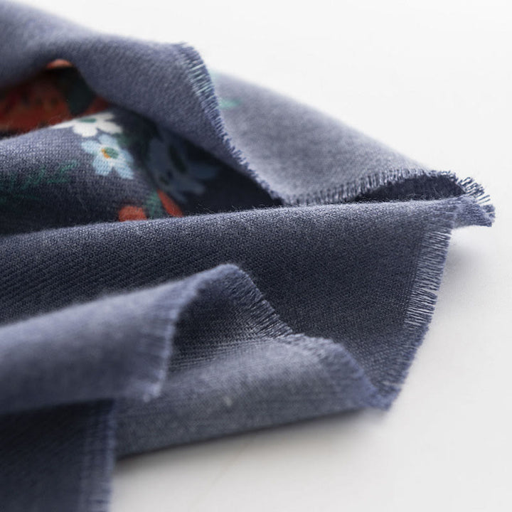 Buddha Stonesチベットマルチフローラローズプリント柄デザインショール秋冬心地良い暖かいスカーフラップ - image 9