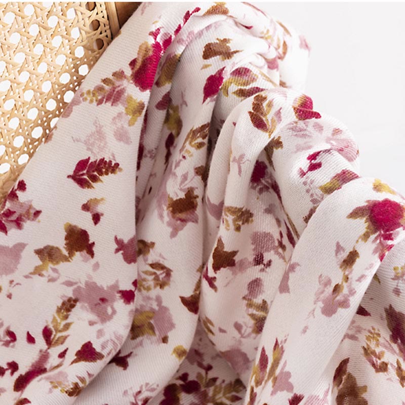 Buddha Stonesチベット 花柄 落ち葉 プリント ショール 秋冬 あったか 旅行用 スカーフ ラップ - image 5