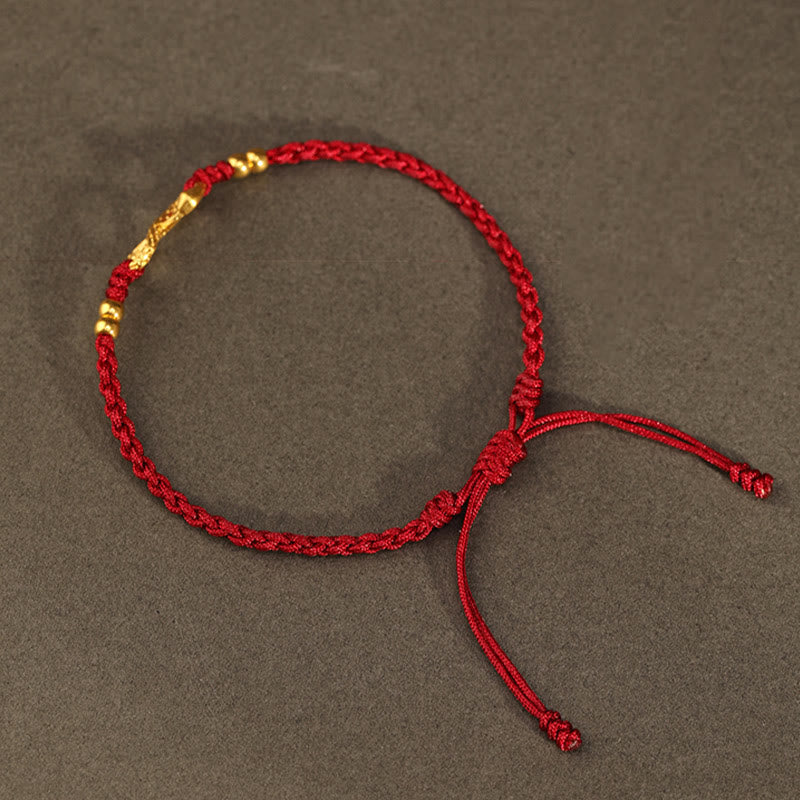 Buddha Stones999 ゴールド 蛇年 永遠のエンドレスノット インフィニティ ハンドメイド幸運ブレスレット - image 12