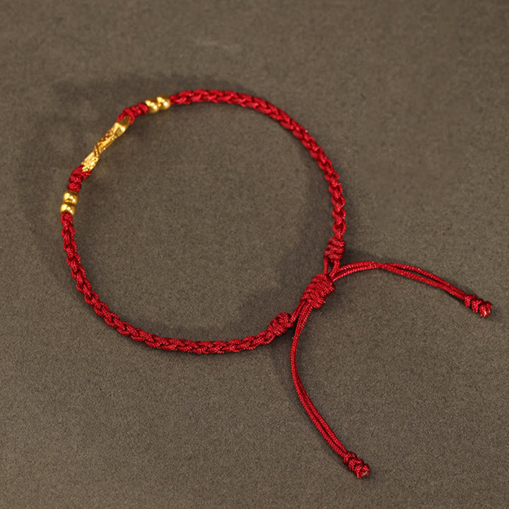 Buddha Stones999 ゴールド 蛇年 永遠のエンドレスノット インフィニティ ハンドメイド幸運ブレスレット - image 12