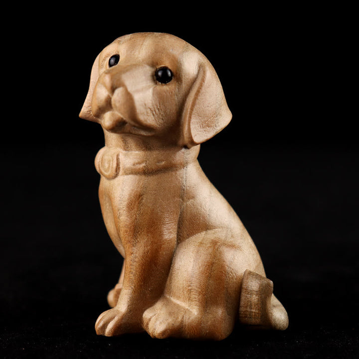 Buddha Stones年 十二支 福の字 桃の木 仏像 家の装飾 - 犬 - 高さ11.5cm - image 28