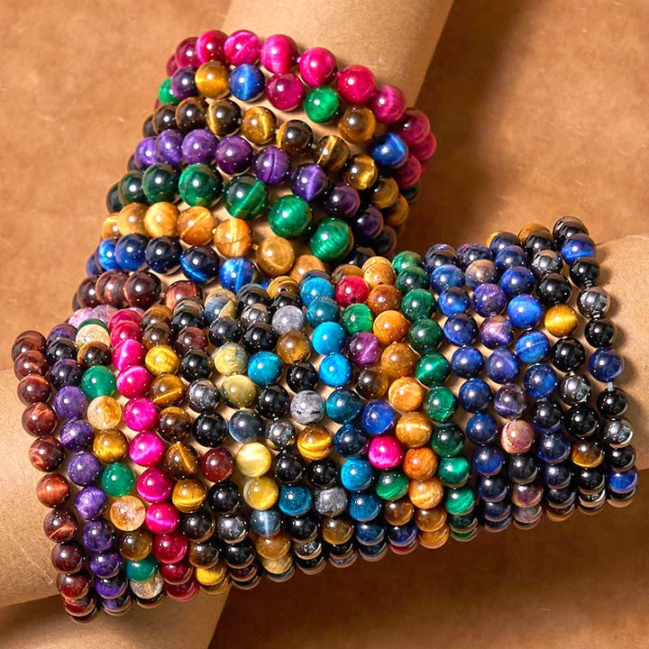 Buddha Stones各種タイガーアイ自信ブレスレット