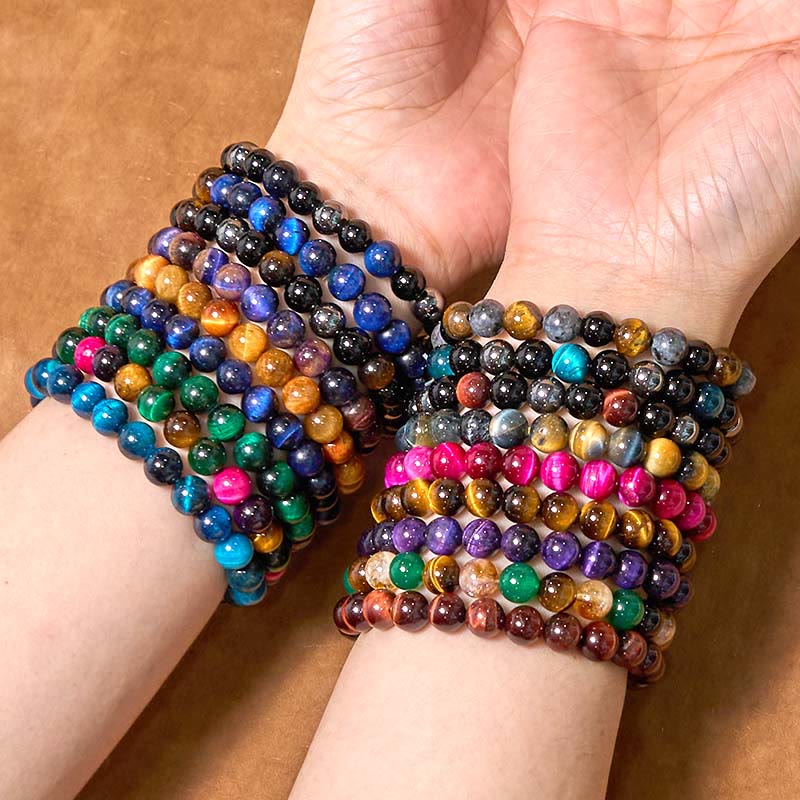 Buddha Stones各種タイガーアイ自信ブレスレット - image 1