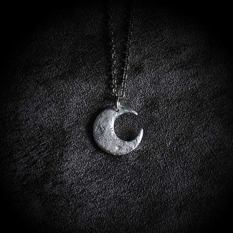 Buddha Stones999スターリングシルバー ムーンバランスネックレスペンダント