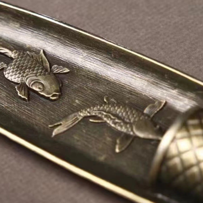 Buddha Stones漁師船 鯉 亜鉛合金 お香立て 癒し お香炉 装飾 - image 9