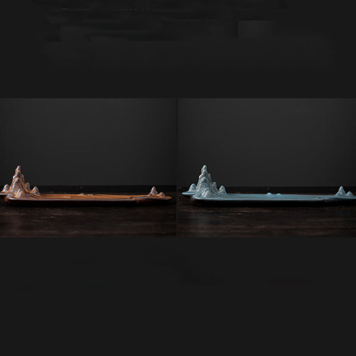 Buddha Stonesボートデザインスピリチュアルヒーリングセラミックスティック香炉装飾 - image 13