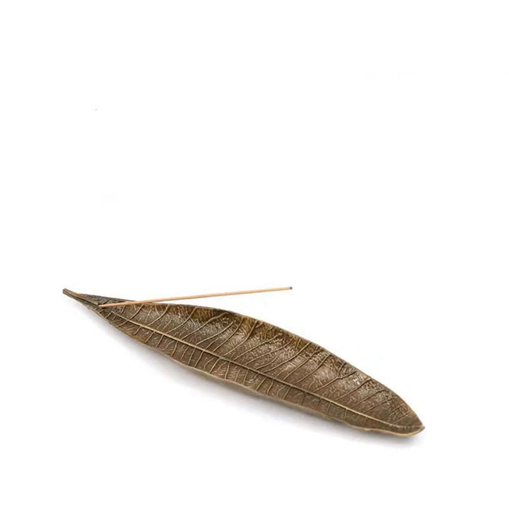 Buddha Stones合金製東洋葉癒し香炉装飾 - image 1