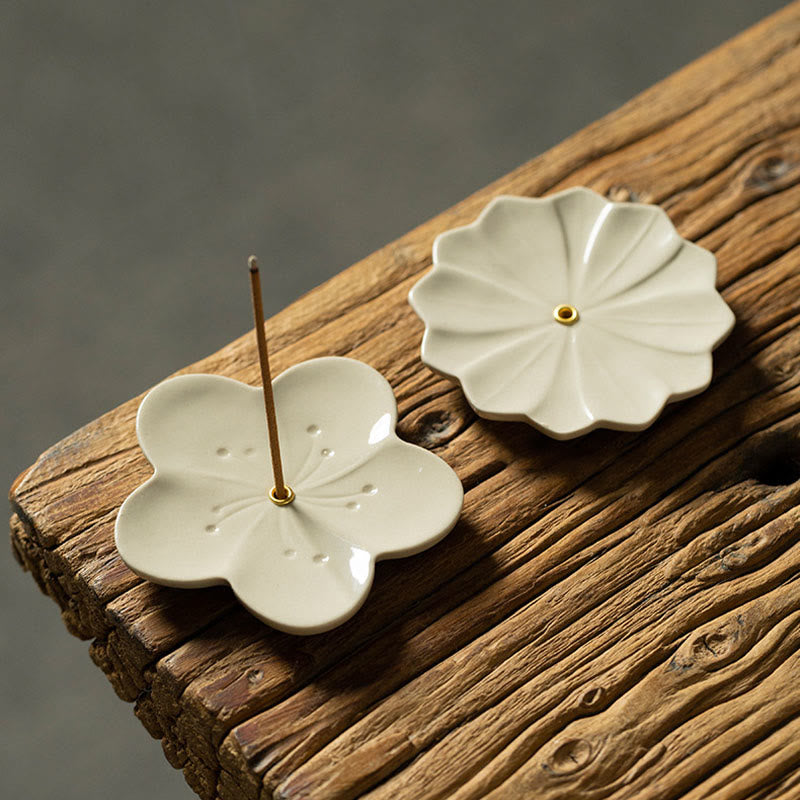 Buddha Stones蓮 桜 梅 菊 癒し 陶器 香炉 装飾 - image 8