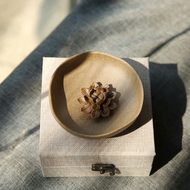 Buddha Stones蓮台座 癒し 陶器 香炉 装飾