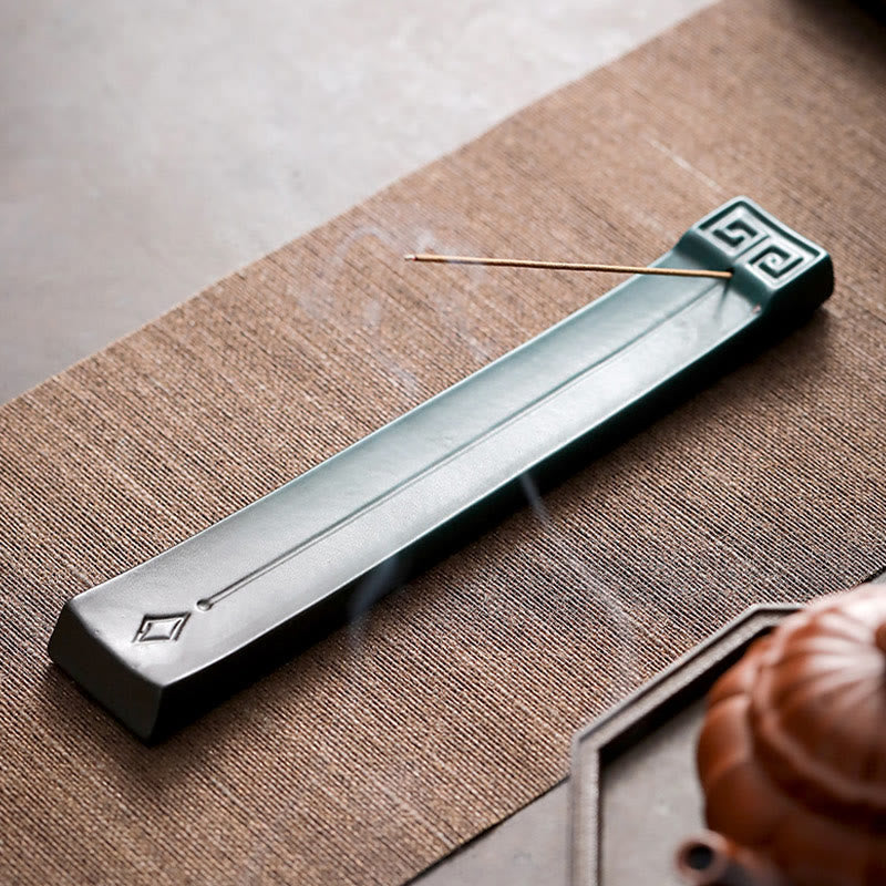 Buddha Stones月うさぎ 貔貅山 癒し 陶器 スティック 香炉 装飾 - image 15