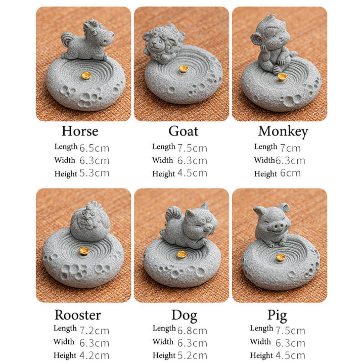 Buddha Stones十二支 癒し 香炉 デスク装飾