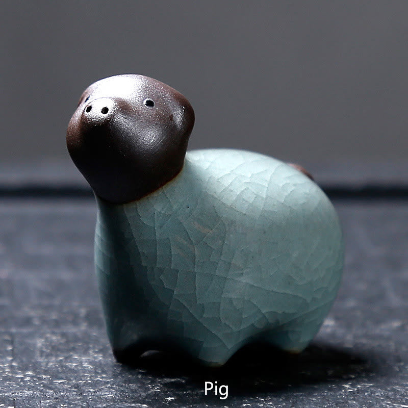 Buddha Stones十二支 陶器 ティーペット ホームデコレーション