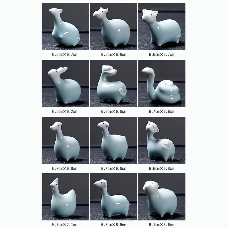 Buddha Stones十二支 陶器 ティーペット ホームデコレーション - image 32