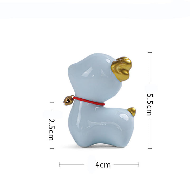 Buddha Stonesミニ鹿ティーペットセラミックホームデスク置物装飾