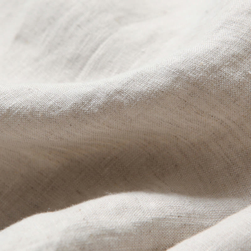 Buddha Stones 綿麻ワイドパンツ ハイウエスト 無地 ポケット付き ゆったり涼しい - image 13