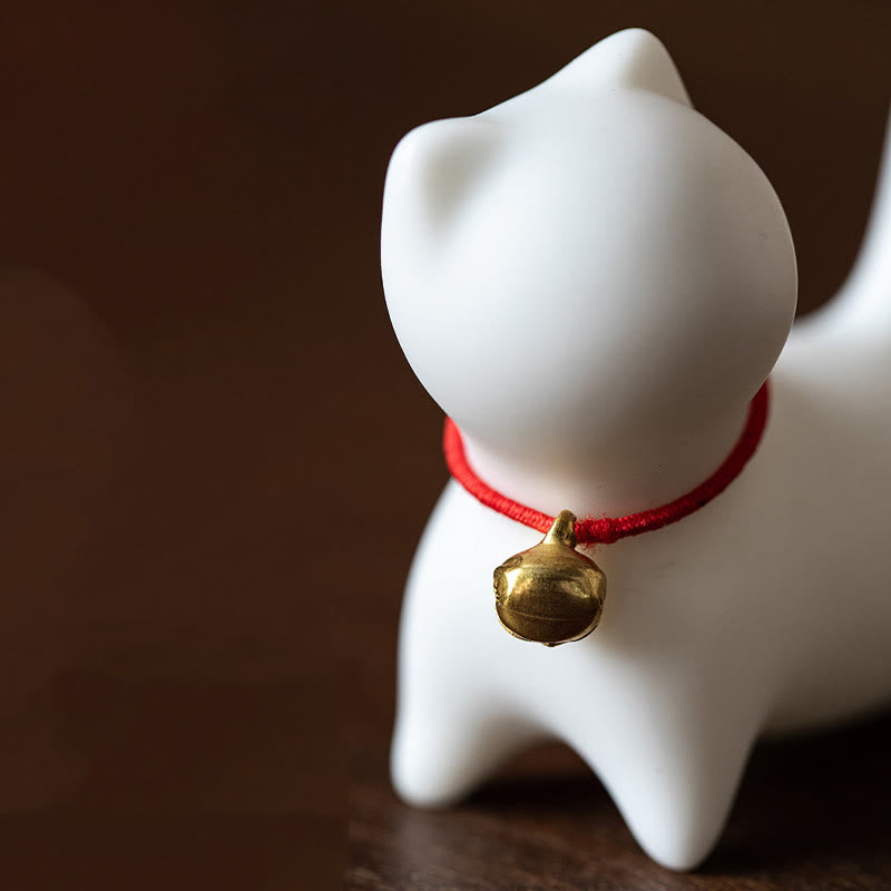 Buddha Stonesミニかわいい立ったり横たわったりの猫のティーペット陶器ホームデスクの置物装飾 - image 10
