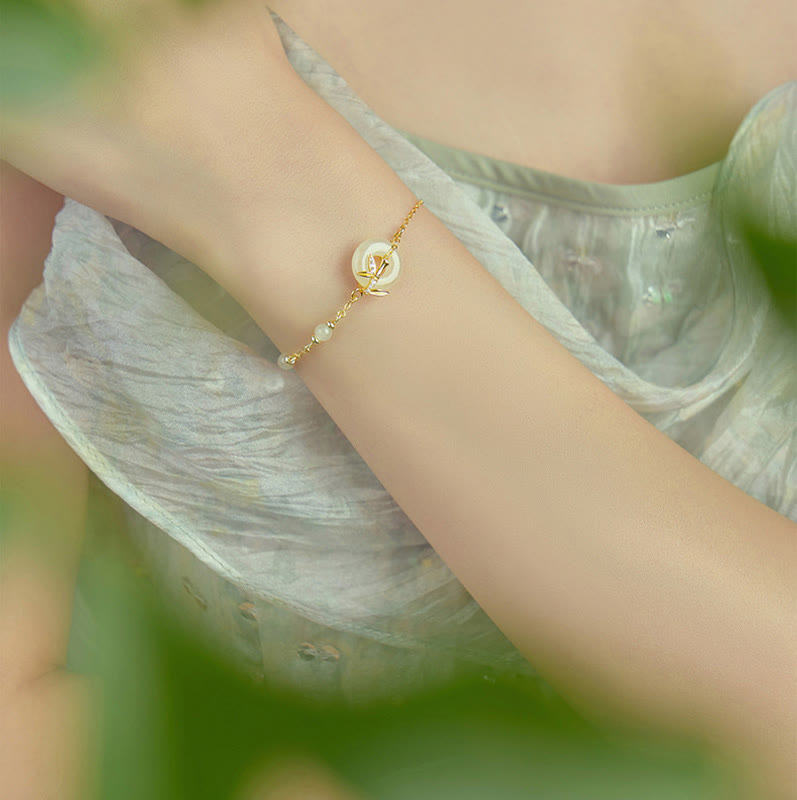 Buddha Stones和田翡翠 925スターリングシルバー キュービックジルコニア平和のお守りチャーム幸運ブレスレット - image 8