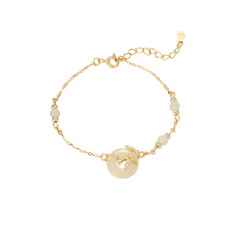 Buddha Stones和田翡翠 925スターリングシルバー キュービックジルコニア平和のお守りチャーム幸運ブレスレット - image 10