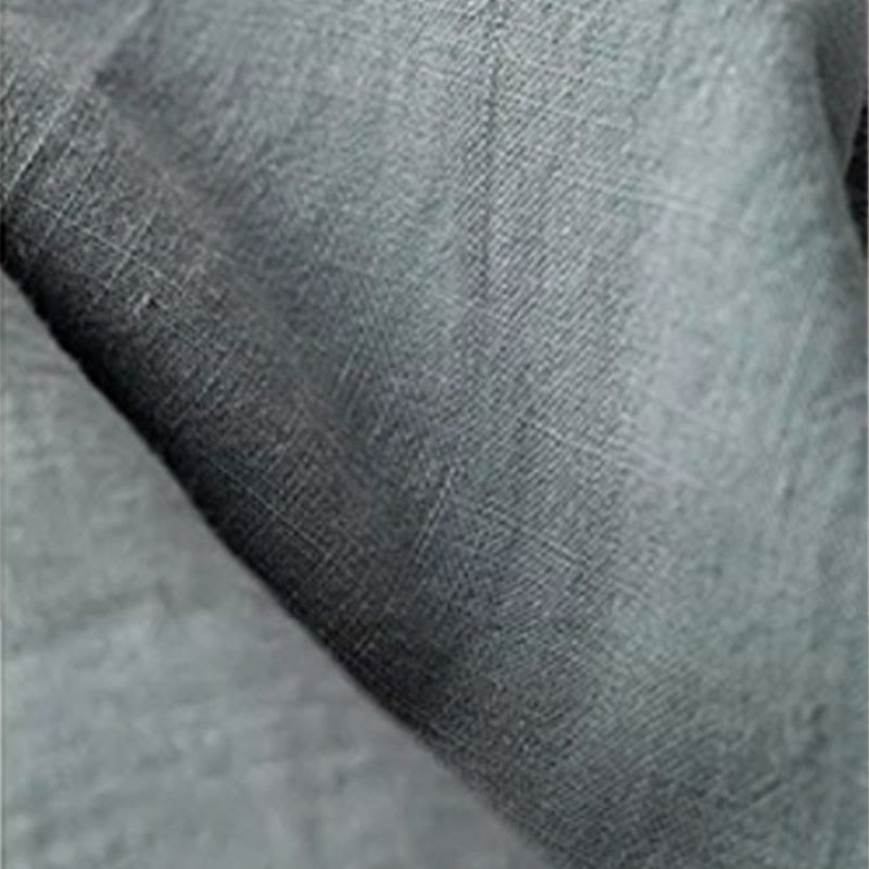 レディース コットンリネン ワイドパンツ 無地 ポケット付き ウエスト紐 カジュアル Buddha Stones - image 2