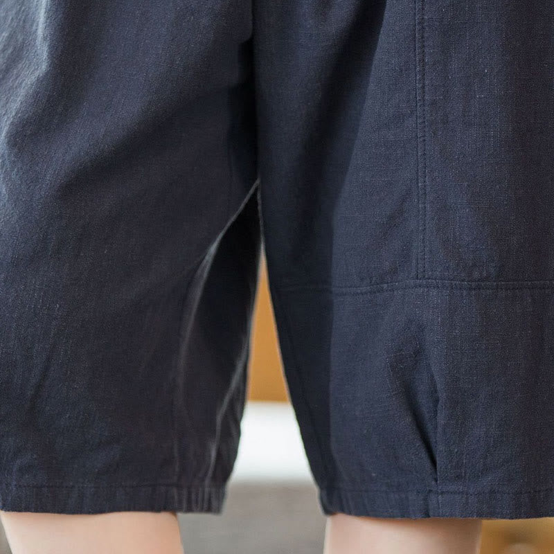 Buddha Stonesカジュアル 無地 コットン ラミー レディース ショートパンツ ポケット付き - image 19