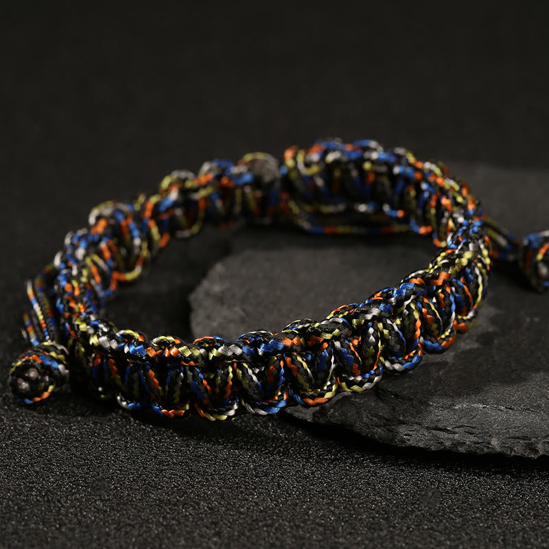 Buddha Stonesの手作りカラフルなロープ編みブレスレット