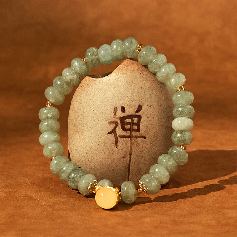 Buddha Stonesストロベリークォーツ シアン翡翠 招き猫ビーズ ヒーリングブレスレット - image 17