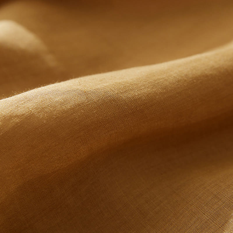 Buddha Stonesカジュアル レディース 刺繍 植物デザイン 七分袖 コットンリネンシャツ - image 19