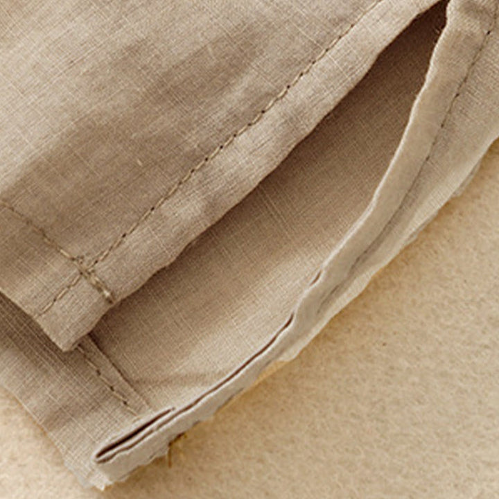 Buddha Stonesカジュアル レディース 刺繍フラワー Vネックデザイン ゆったり 半袖 コットンリネンシャツ - image 18