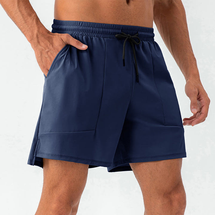 Buddha Stonesメンズ カジュアル ナイロン 速乾 スポーツショーツ ポケット付き - ダークブルー - US/UK/AU44、 EU54 (2XL) - image 19