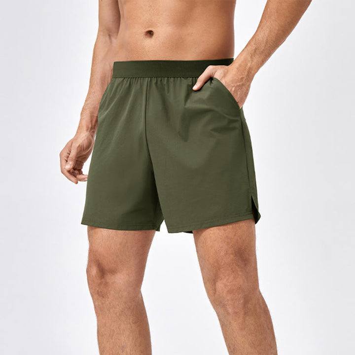 Buddha Stonesメンズ カジュアル ルーズ ナイロン 速乾 スポーツショーツ ポケット付き - 黒 - US/UK/AU44、 EU54 (2XL) - image 14