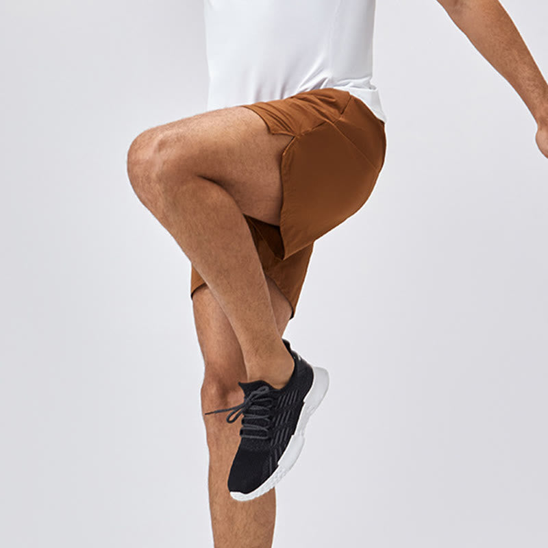 Buddha Stonesメンズ カジュアル ルーズ ナイロン 速乾 スポーツショーツ ポケット付き - image 4