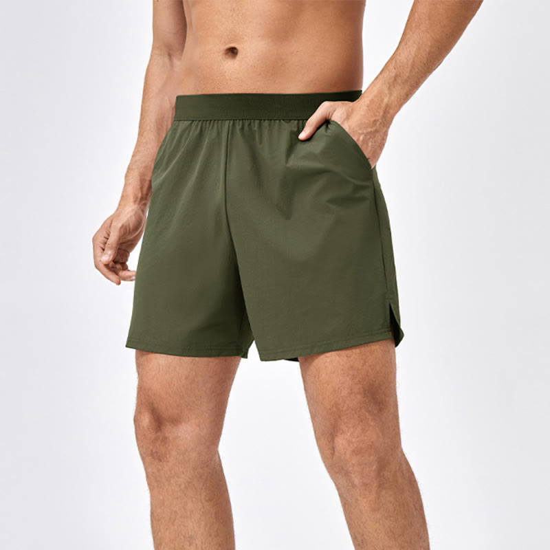 Buddha Stonesメンズ カジュアル ルーズ ナイロン 速乾 スポーツショーツ ポケット付き - 黒 - US/UK/AU44、 EU54 (2XL) - image 14