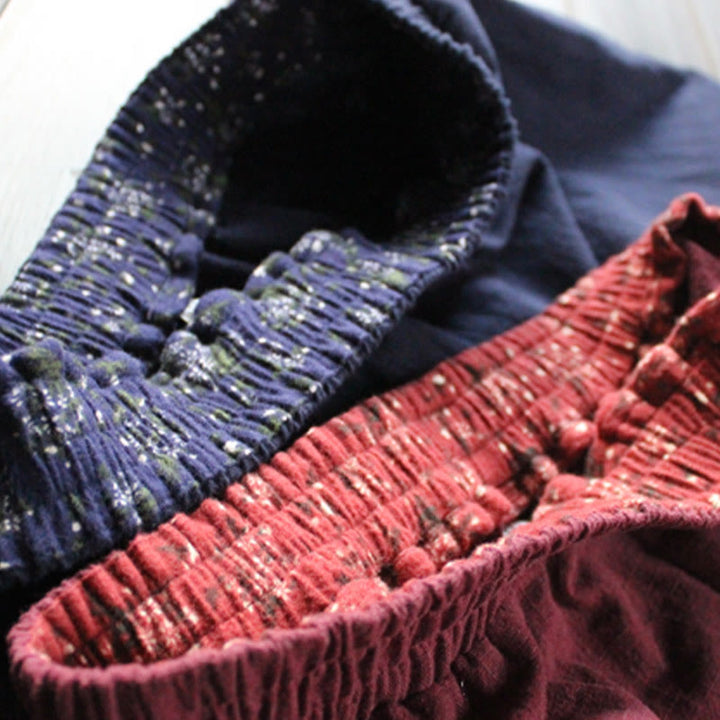 Buddha Stonesカジュアル 無地 ゆったり レディース ラミー ワイドレッグ パンツ ポケット付き - image 7