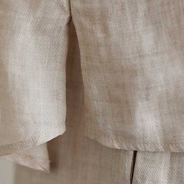 Buddha Stones2点セット コットン刺繍 花柄 シャツ トップパンツ 瞑想 禅 太極拳 ウェア レディース セット - image 25