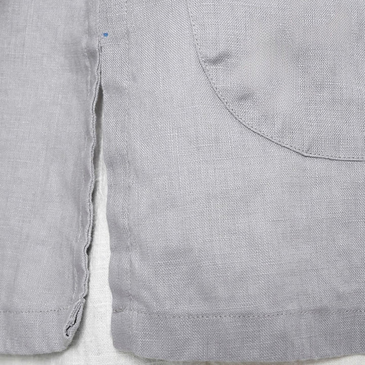 Buddha Stones無地 カエルボタン 長袖 リネン レディース シャツ ポケット付き - image 11