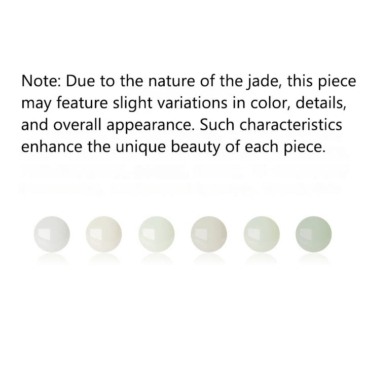 Buddha Stones 999スターリングシルバー 天然和田翡翠平和のお守りチャーム桃の花幸運ブレスレット - image 7