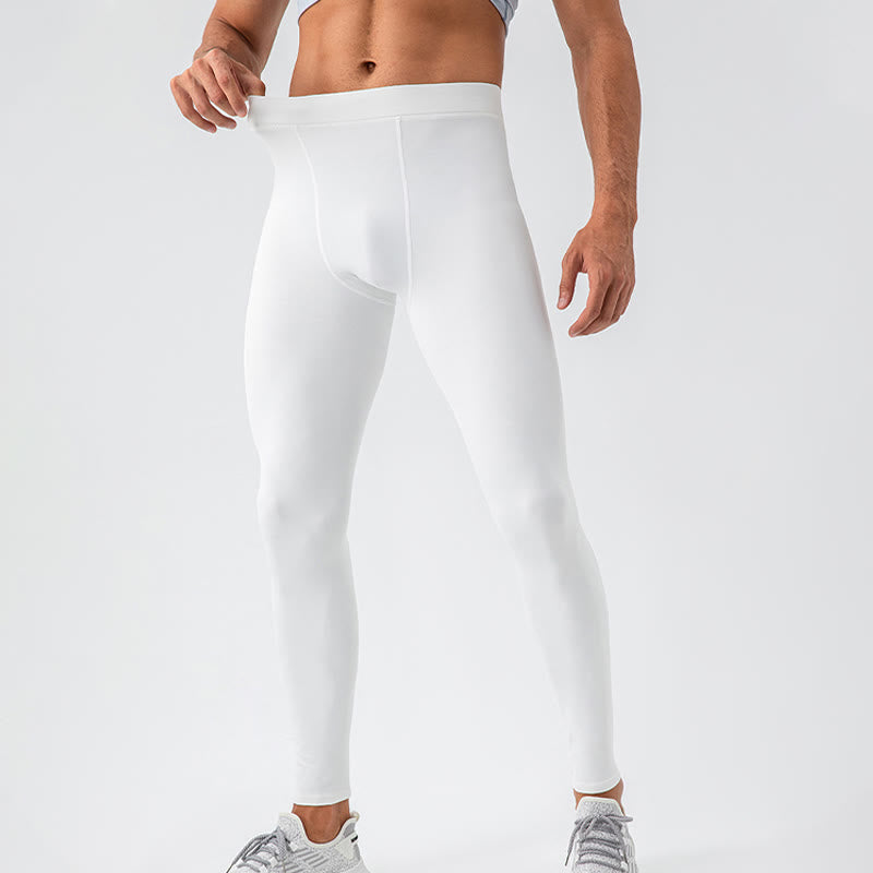 Buddha Stonesプレーン ハイウエスト 伸縮性 通気性 スポーツ メンズ レギンス パンツ - image 10