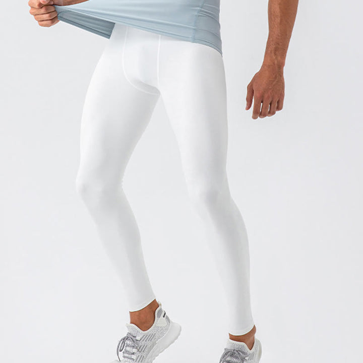 Buddha Stonesプレーン ハイウエスト 伸縮性 通気性 スポーツ メンズ レギンス パンツ - image 8