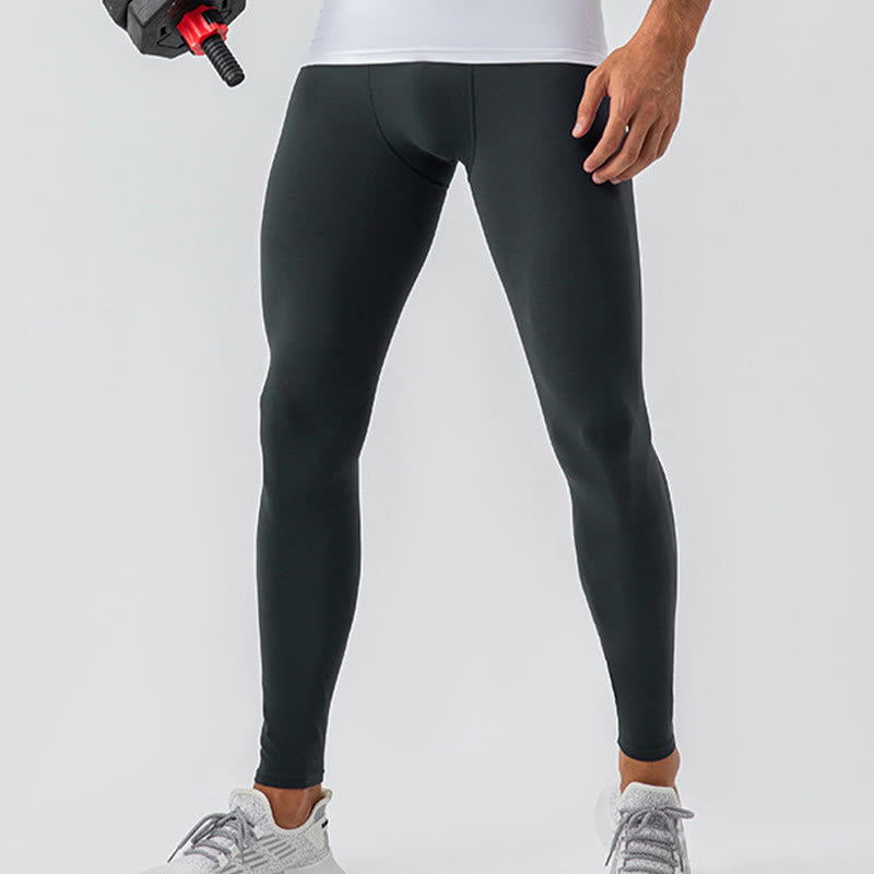 Buddha Stonesプレーン ハイウエスト 伸縮性 通気性 スポーツ メンズ レギンス パンツ - image 22