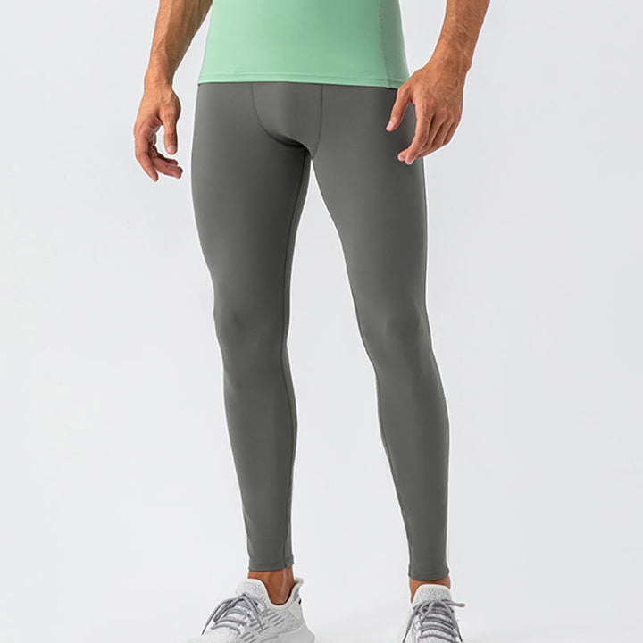 Buddha Stonesハイウエスト 伸縮性 速乾性 通気性 ジム スポーツ メンズ レギンス パンツ - image 6