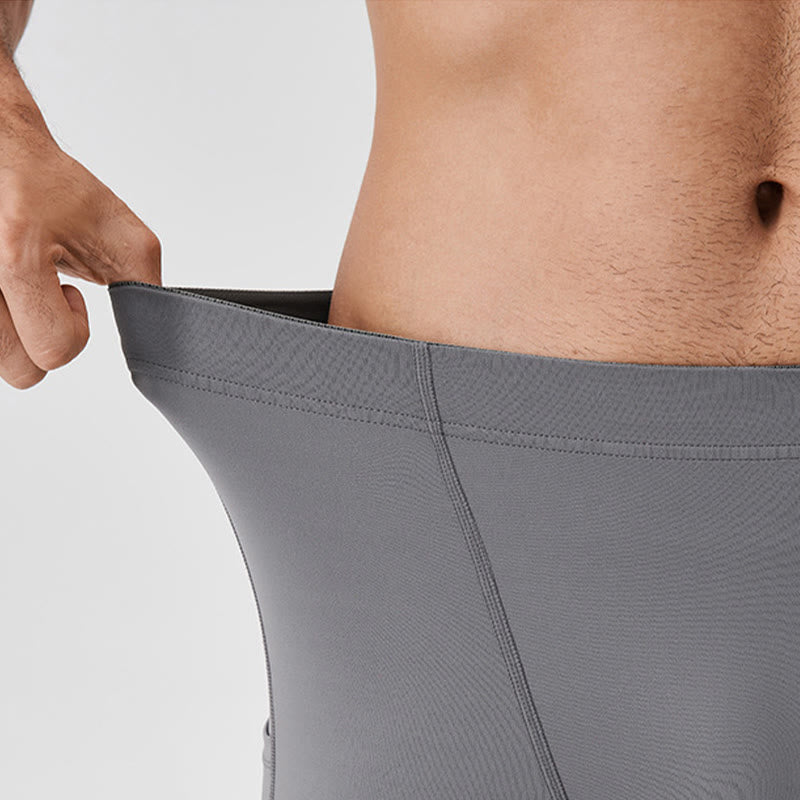 Buddha Stones無地 ハイウエスト 伸縮性 通気性 スポーツ メンズ レギンス パンツ バックジッパーポケット付き - image 12