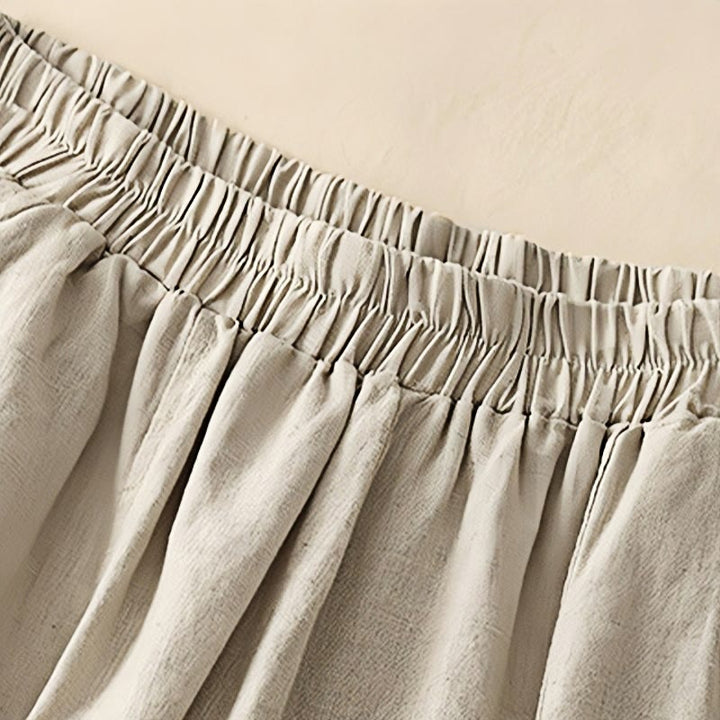 Buddha Stonesカジュアル刺繍パッチワーク生地7-8丈クロップドパンツレディースコットンハーレムパンツポケット付き - image 14