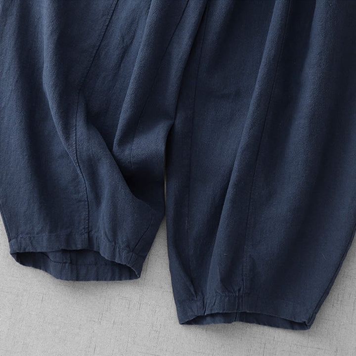 Buddha Stonesカジュアル 無地 7-8丈 レディース コットンリネン ハーレムパンツ ポケット付き - image 25