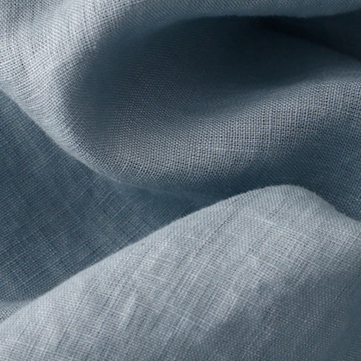 Buddha Stonesカジュアル 無地 クルーネック レースアップ 半袖 コットンリネン ミディドレス ポケット付き - image 15