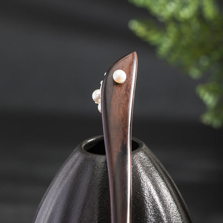 Buddha Stones925スターリングシルバー エボニークラウドパワーヘアピン - image 3