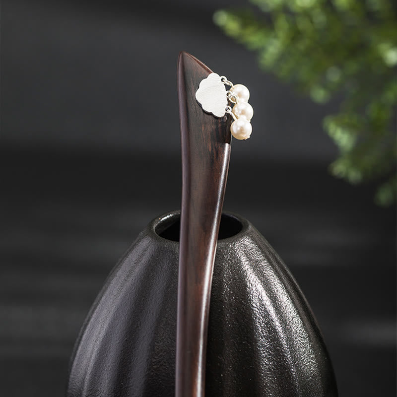 Buddha Stones925スターリングシルバー エボニークラウドパワーヘアピン - image 4