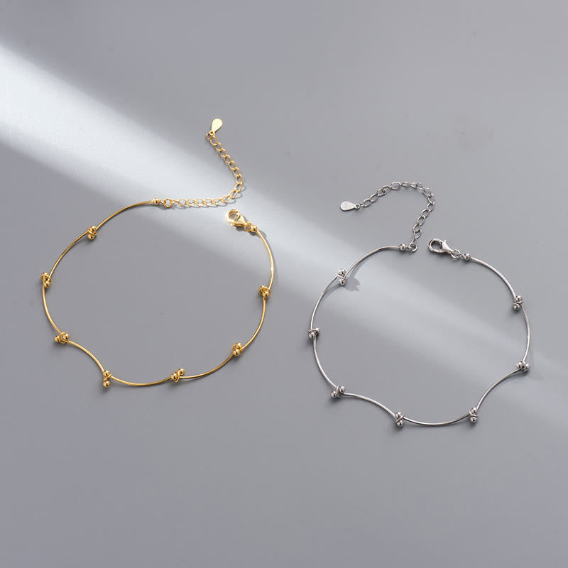 Buddha Stones925 スターリングシルバー シンプルウェーブシェイプ プロテクションアンクレット - image 10