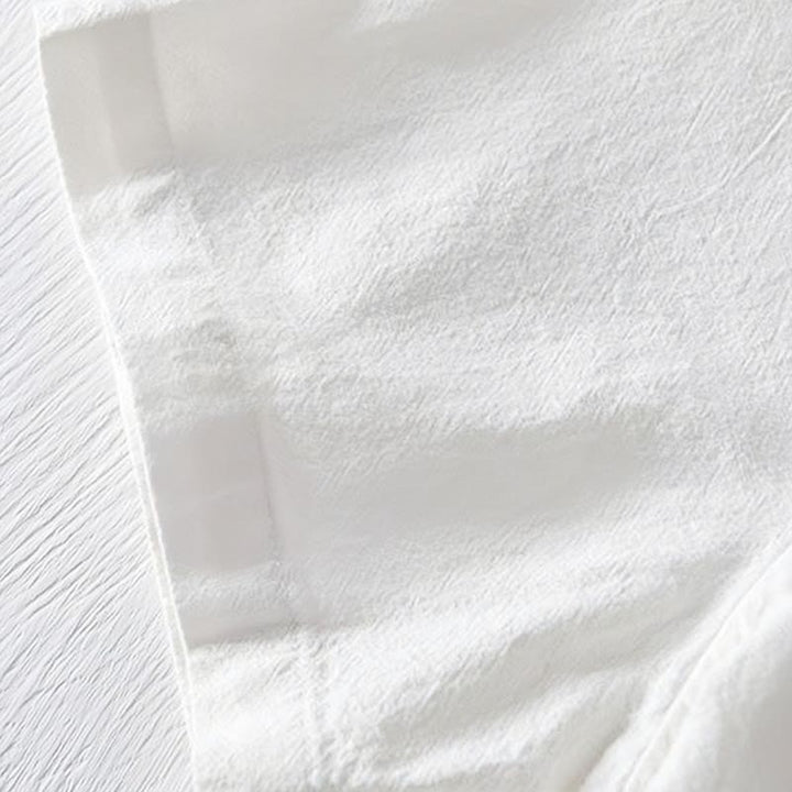 Buddha Stonesカエルボタン マンダリンカラー 刺繍 コットンリネン 半袖 メンズシャツ - image 17