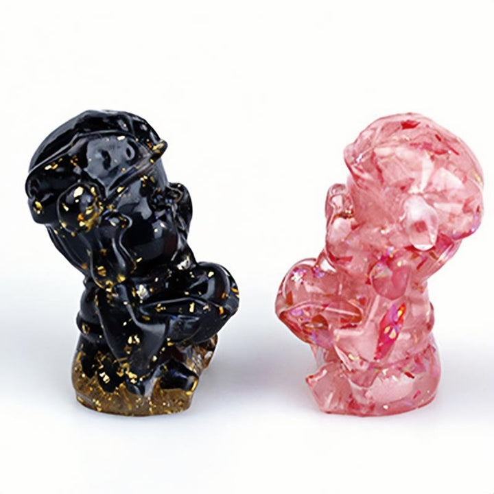 Buddha Stones富の神 アメジスト クリスタル 樹脂 エネルギー幸運繁栄ホームデコレーション - image 18